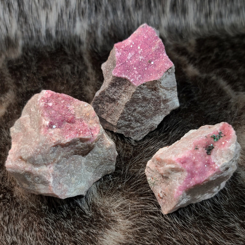 Cobaltian Calcite Crystals (1.5-2")