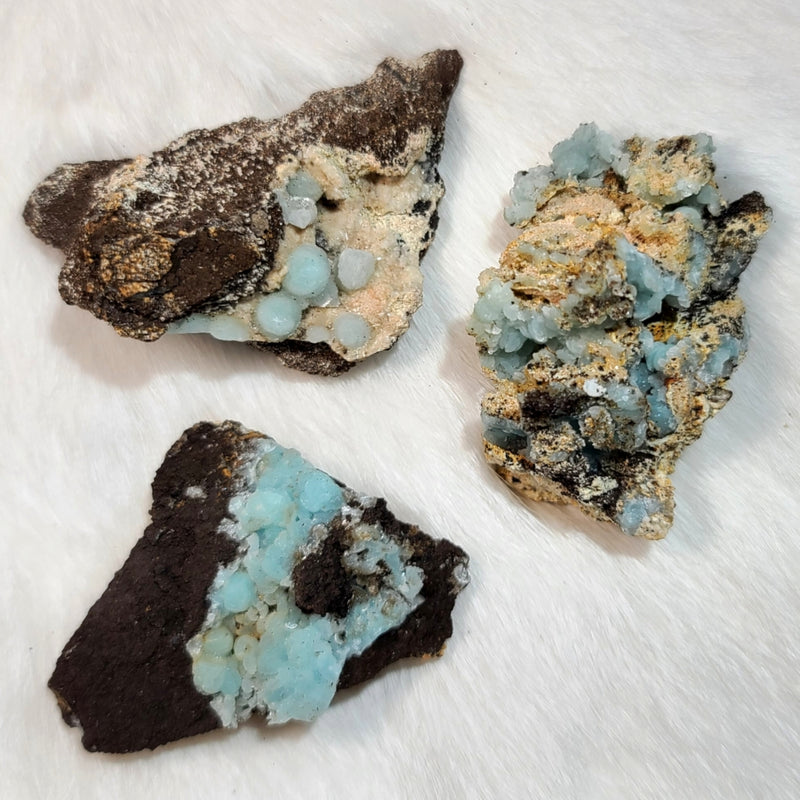 Blue Hemimorphite Crystals