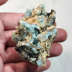 Blue Hemimorphite Crystals