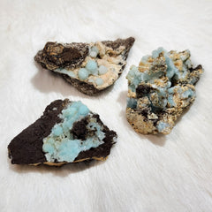 Blue Hemimorphite Crystals