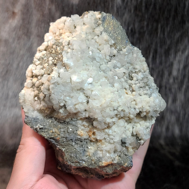 Pyrite, Galena & Calcite (5")