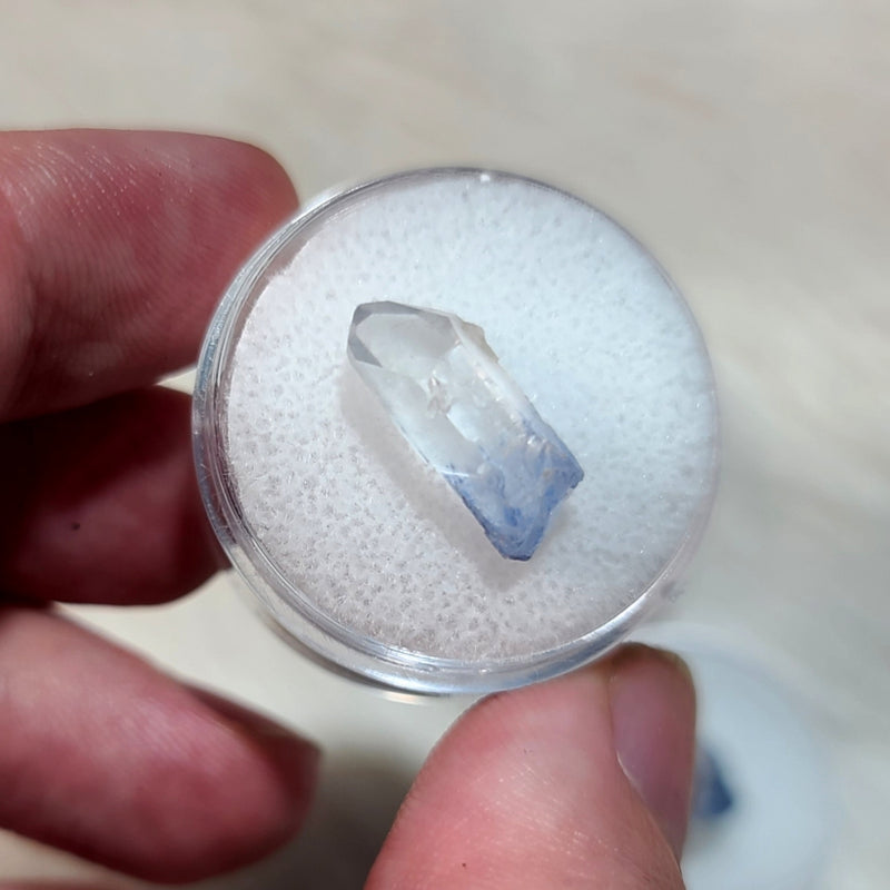 Blue Quartz Crystal Points (Dumortierite), Gem Jars