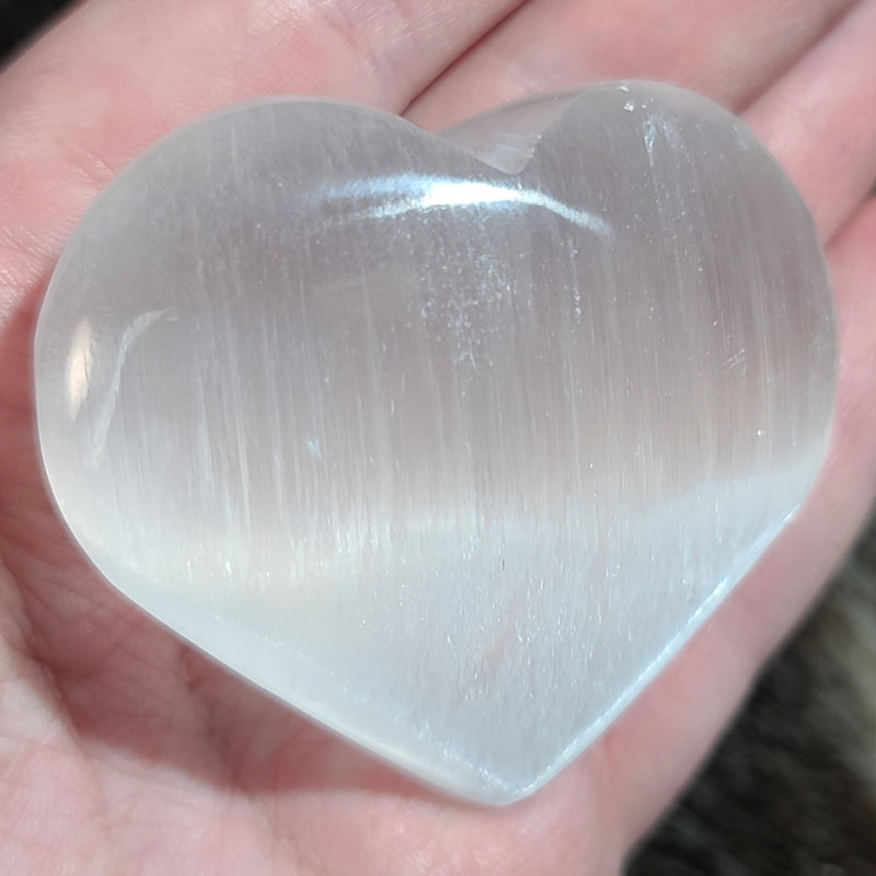 Selenite Hearts