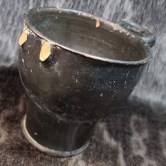 Ancient Greek Black-Glazed Skyphos, C