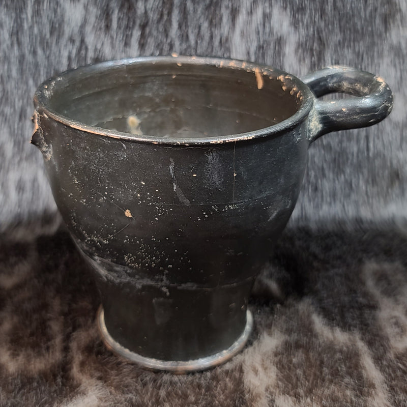Ancient Greek Black-Glazed Skyphos, C