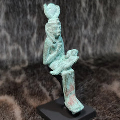 Ancient Egyptian Isis Nursing Horus Figurine