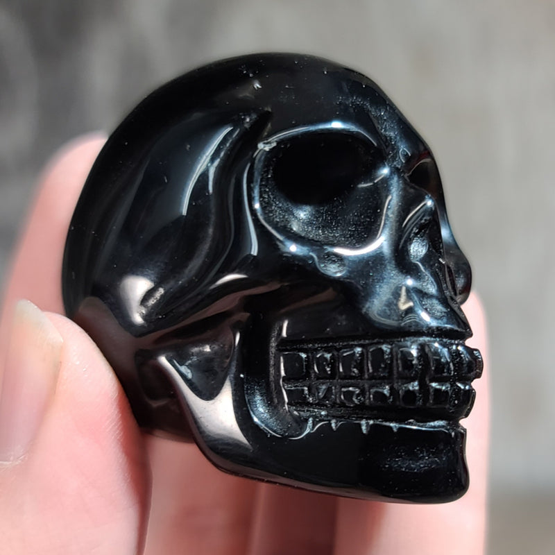 Obsidian, Carved Skulls