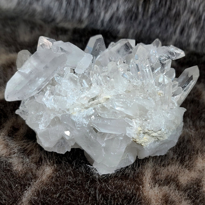 Arkansas Quartz Crystal Cluster, L (5.25")