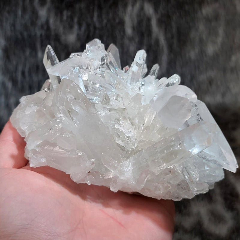 Arkansas Quartz Crystal Cluster, L (5.25")