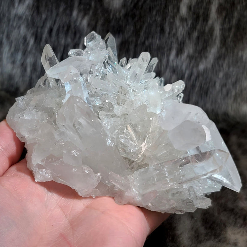 Arkansas Quartz Crystal Cluster, L (5.25")