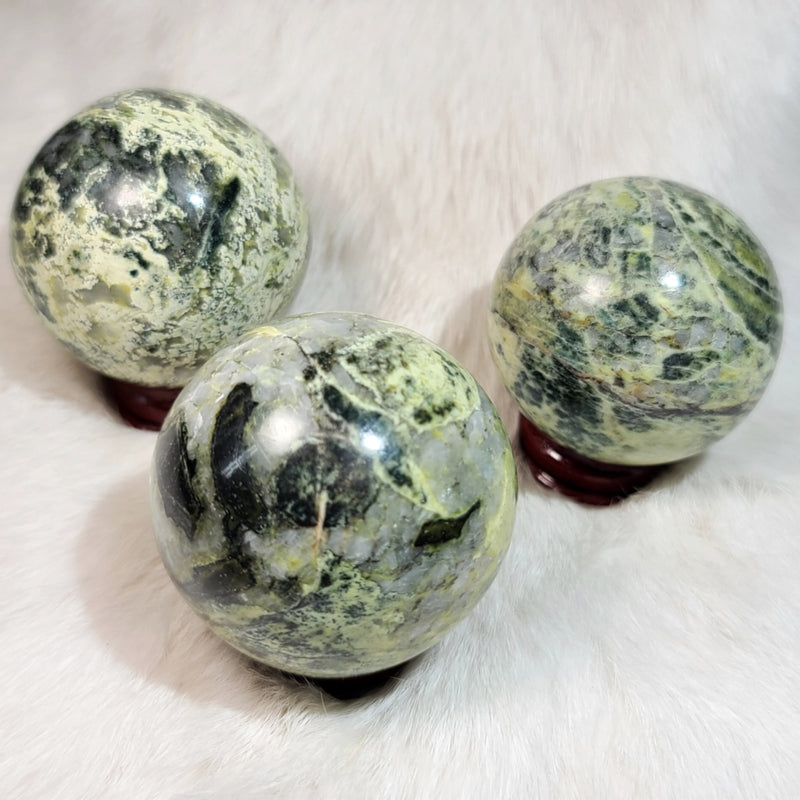 Moss Agate Sphere (2")